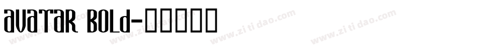 Avatar Bold字体转换